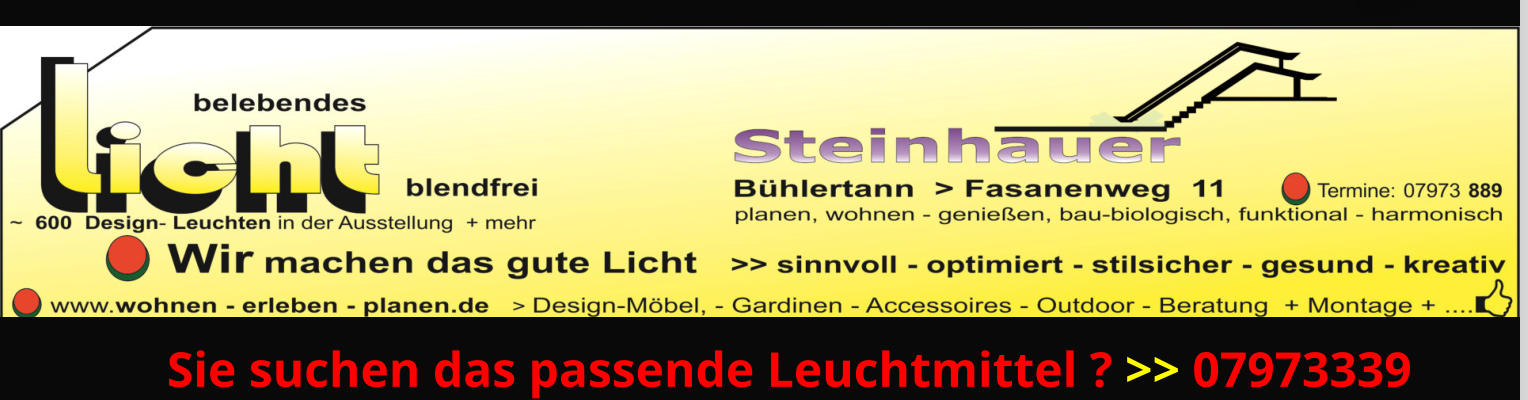Sie suchen das passende Leuchtmittel ? >> 07973339